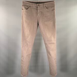 RALEIGH Size 34 Grey Cotton Blend Slim Fit Jeans